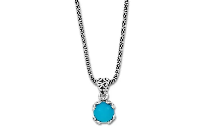 Necklaces Samuel B Glow Necklace Turquoise
