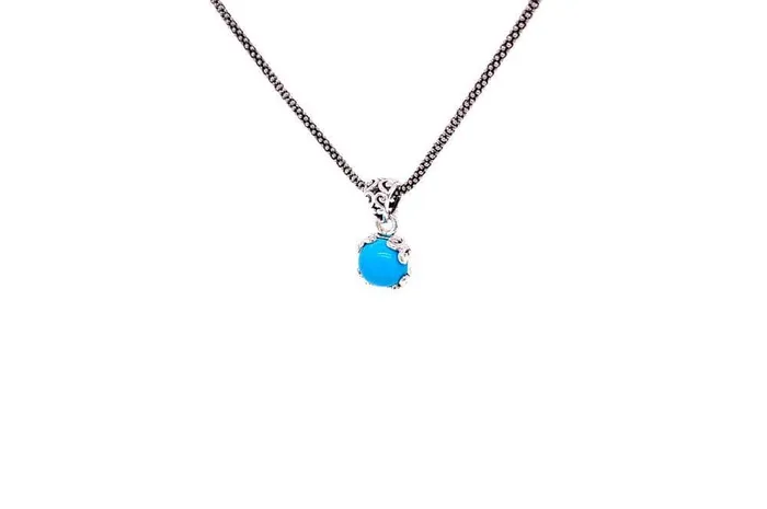Necklaces Samuel B Glow Necklace Turquoise