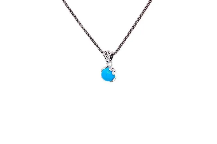 Necklaces Samuel B Glow Necklace Turquoise