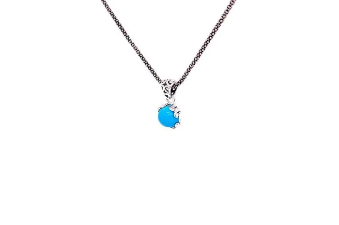 Necklaces Samuel B Glow Necklace Turquoise