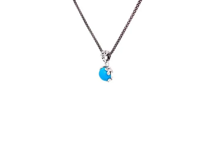 Necklaces Samuel B Glow Necklace Turquoise