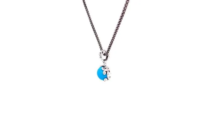 Necklaces Samuel B Glow Necklace Turquoise