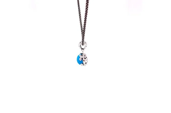 Necklaces Samuel B Glow Necklace Turquoise