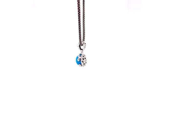 Necklaces Samuel B Glow Necklace Turquoise