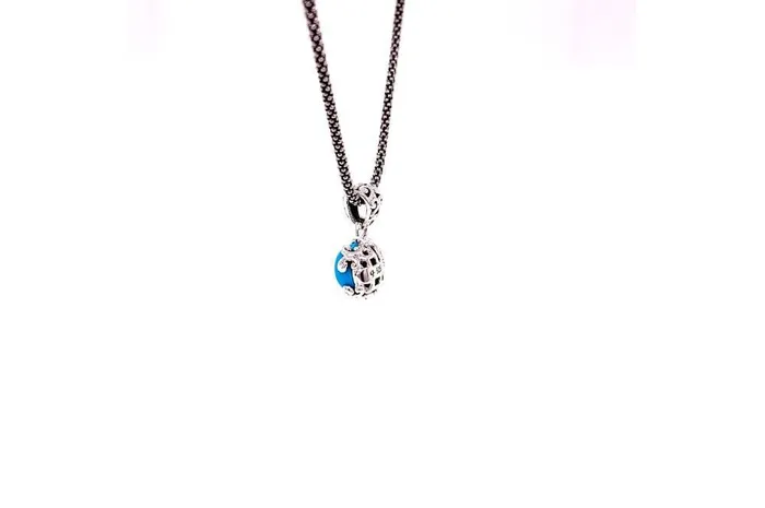 Necklaces Samuel B Glow Necklace Turquoise