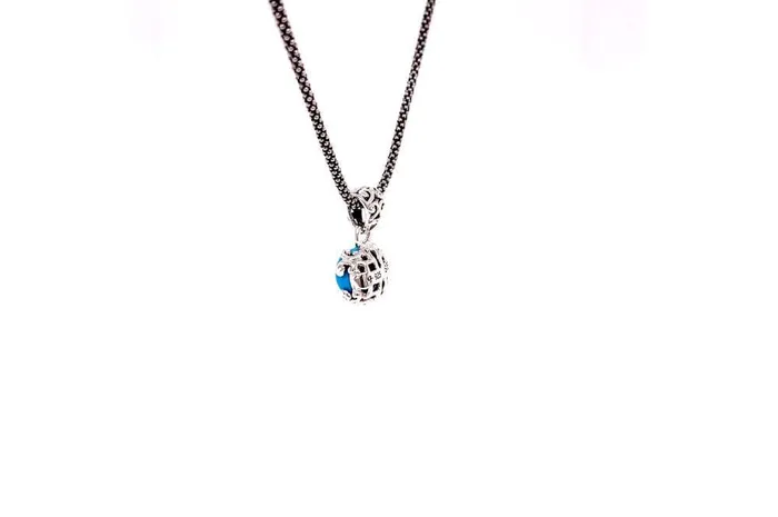 Necklaces Samuel B Glow Necklace Turquoise