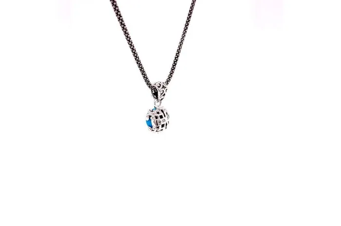 Necklaces Samuel B Glow Necklace Turquoise