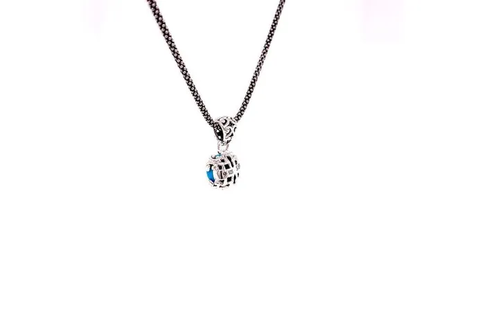 Necklaces Samuel B Glow Necklace Turquoise