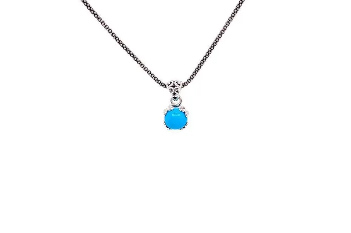 Necklaces Samuel B Glow Necklace Turquoise