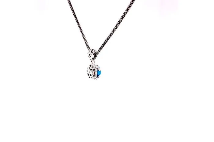 Necklaces Samuel B Glow Necklace Turquoise