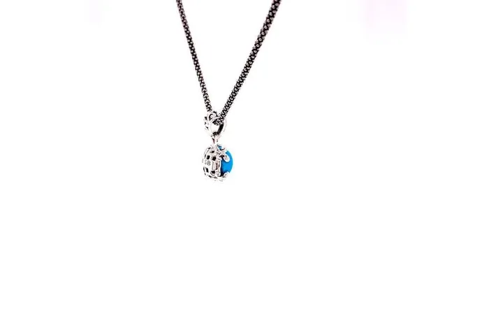 Necklaces Samuel B Glow Necklace Turquoise