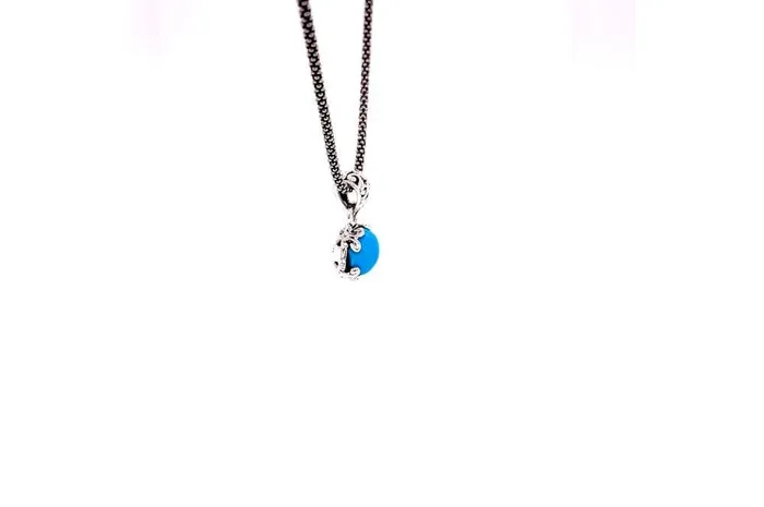 Necklaces Samuel B Glow Necklace Turquoise