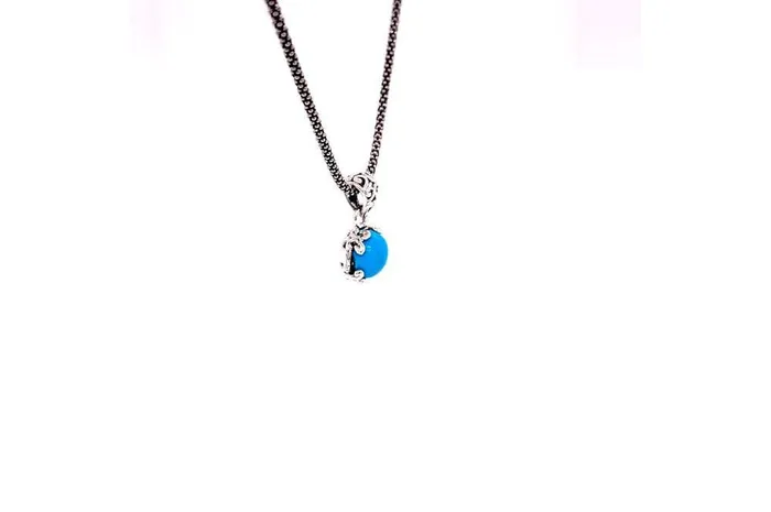 Necklaces Samuel B Glow Necklace Turquoise