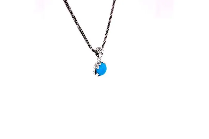 Necklaces Samuel B Glow Necklace Turquoise