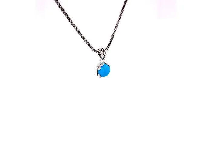 Necklaces Samuel B Glow Necklace Turquoise