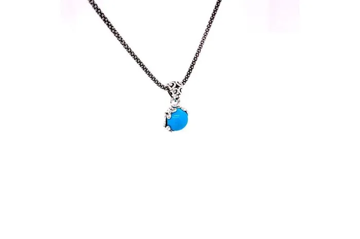 Necklaces Samuel B Glow Necklace Turquoise