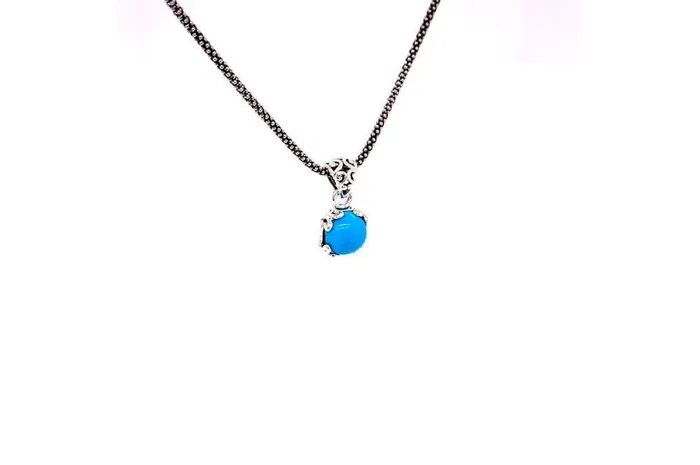 Necklaces Samuel B Glow Necklace Turquoise