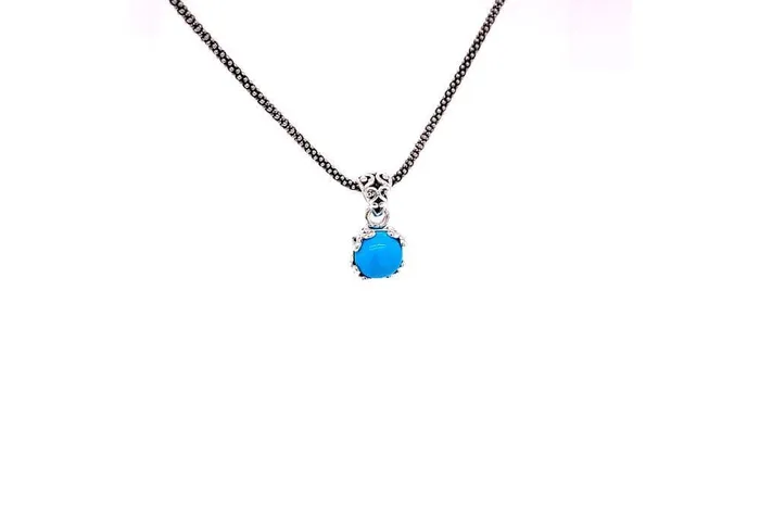 Necklaces Samuel B Glow Necklace Turquoise