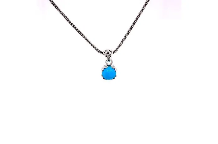 Necklaces Samuel B Glow Necklace Turquoise