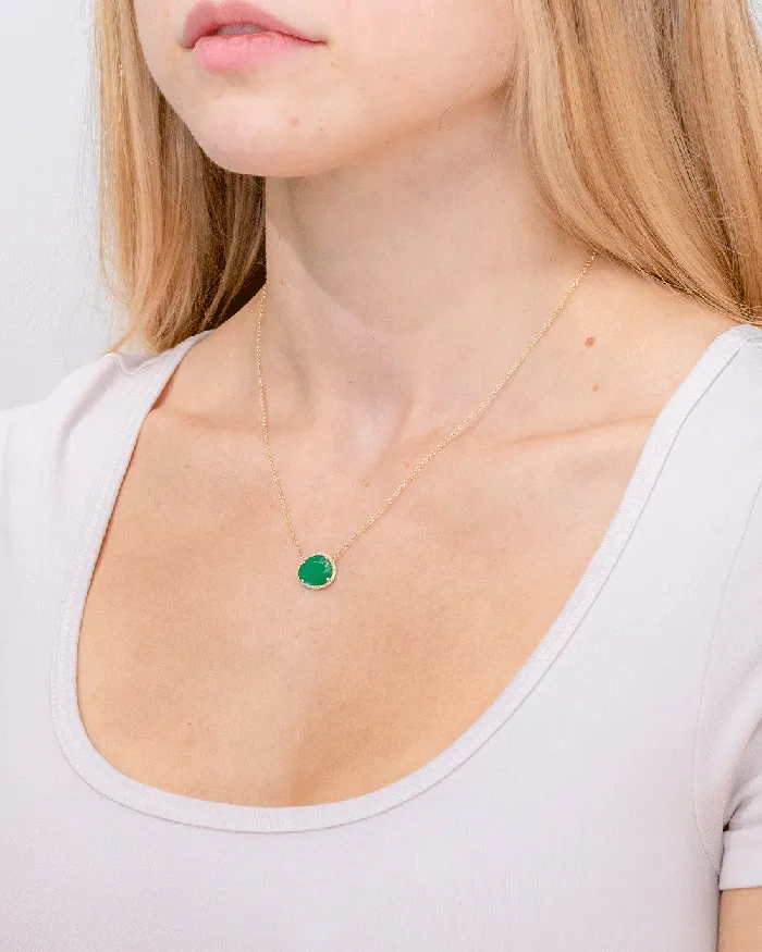 Princess Bride Diamonds Necklaces 229ct Emerald Diamond Halo Necklace