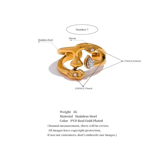 Rings Abstract Ring Mabel Love Co
