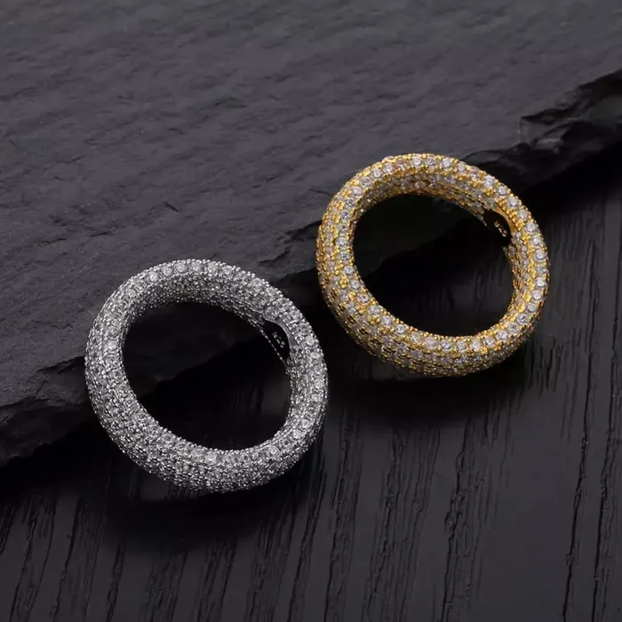 Rings APOLLO31 925 Silver Embedded Diamond Ring