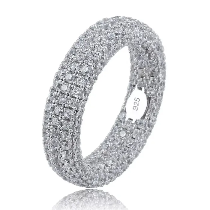Rings APOLLO31 925 Silver Embedded Diamond Ring