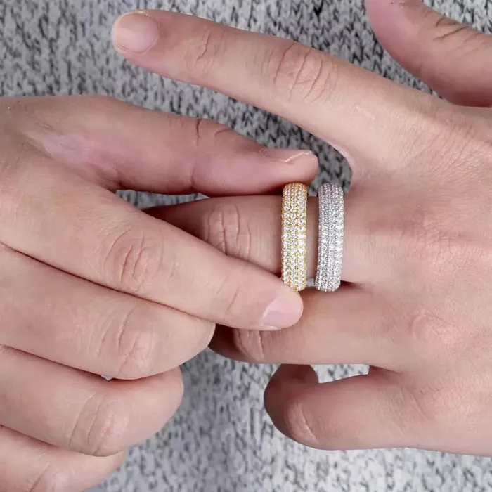 Rings APOLLO31 925 Silver Embedded Diamond Ring