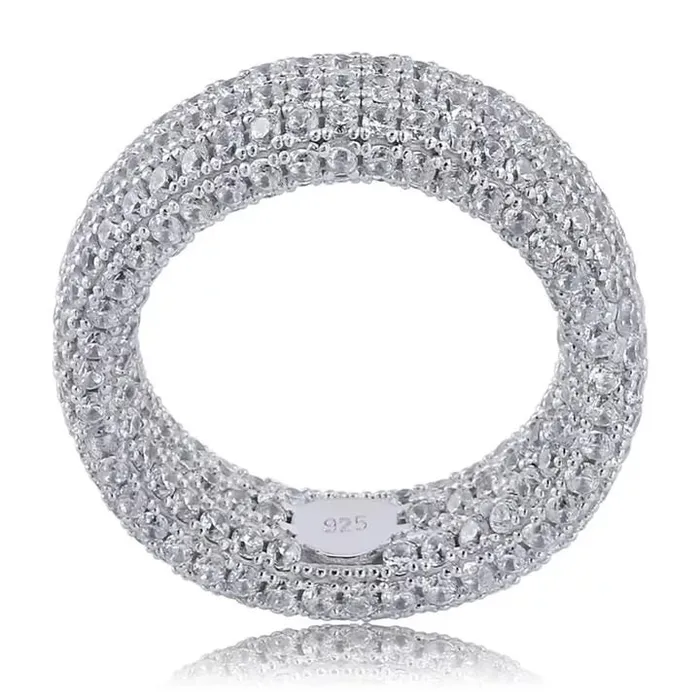 Rings APOLLO31 925 Silver Embedded Diamond Ring