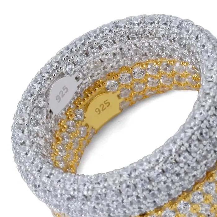 Rings APOLLO31 925 Silver Embedded Diamond Ring
