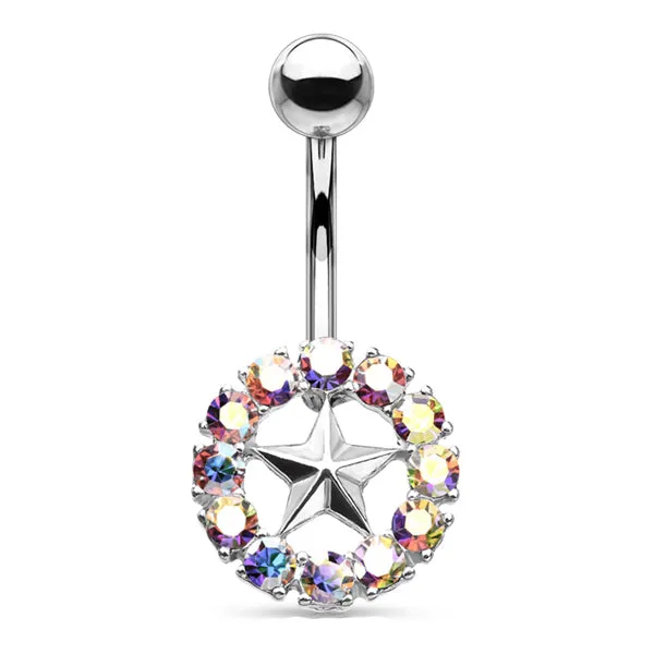 Rings Crystal Star Belly Ring Tulsa Body Jewelry Rings Crystal Star Belly Ring Tulsa Body Jewelry