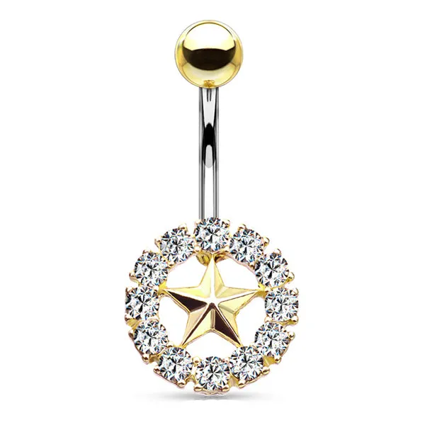 Rings Crystal Star Belly Ring Tulsa Body Jewelry Rings Crystal Star Belly Ring Tulsa Body Jewelry