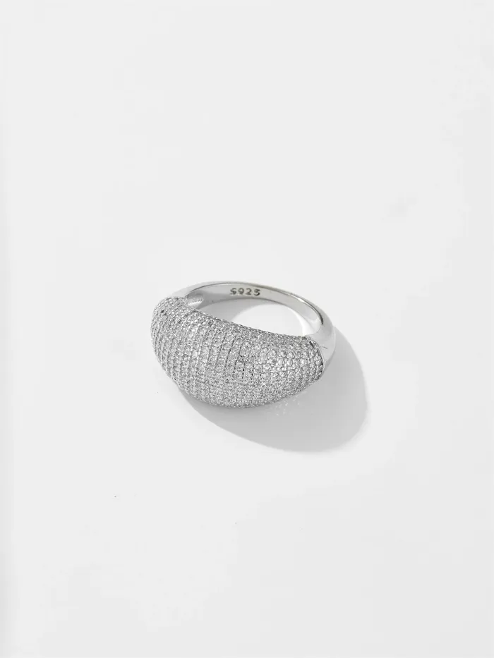 Rings Mabel Love Co Pave Crystal Dome Ring