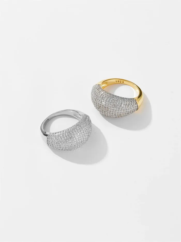 Rings Mabel Love Co Pave Crystal Dome Ring