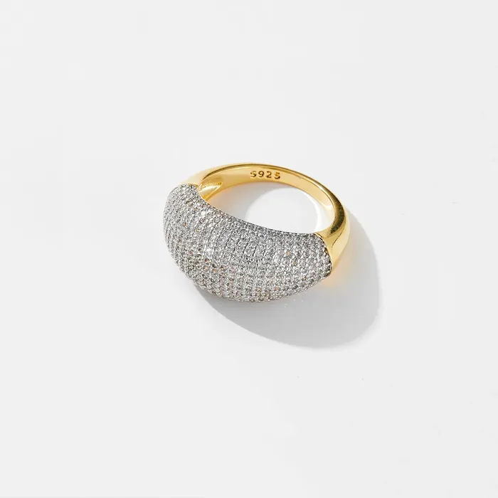 Rings Mabel Love Co Pave Crystal Dome Ring