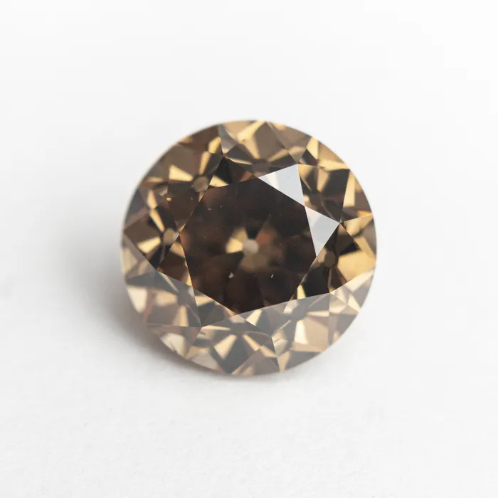 Rings Misfit Diamonds 410ct 957x954x679mm GIA SI1 Fancy Dark OrangeBrown Modern Antique Old European Cut 1940001