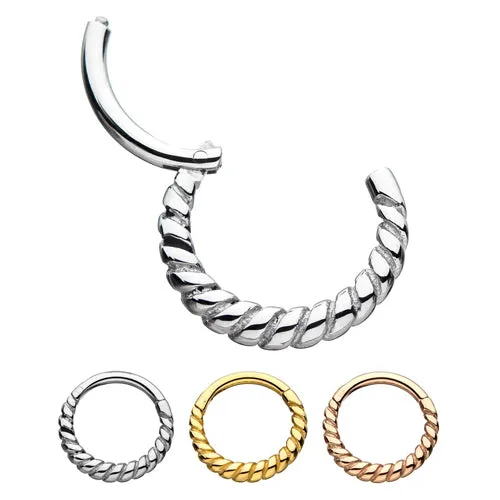 Rings Tulsa Body Jewelry Braided Hinged Segment Ring Rings Tulsa Body Jewelry Braided Hinged Segment Ring
