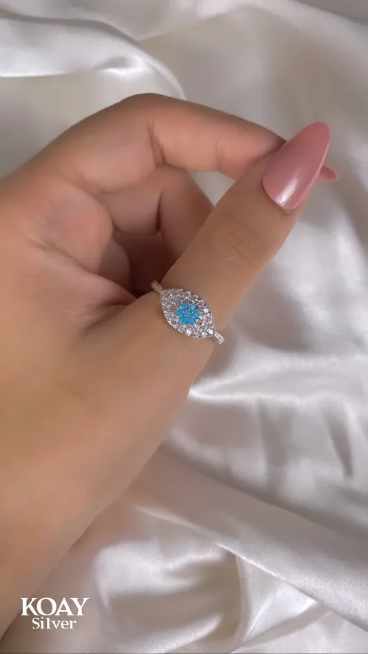 Rings Turquoise 04 Ring KOAY Silver Store Rings Turquoise 04 Ring KOAY Silver Store