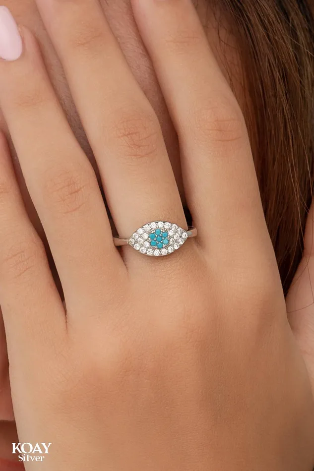 Rings Turquoise 04 Ring KOAY Silver Store Rings Turquoise 04 Ring KOAY Silver Store
