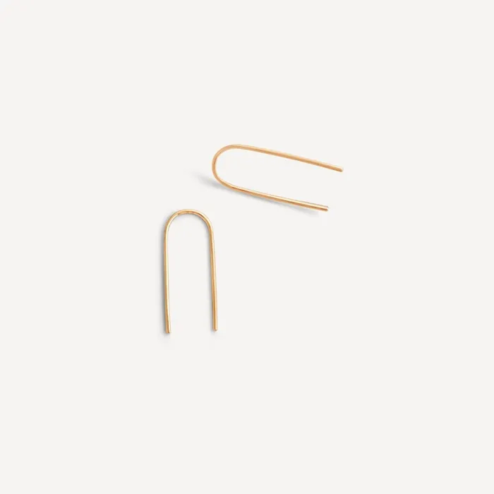 Sheena Marshall Jewelry Earrings June Arch Earrings Gold Fill