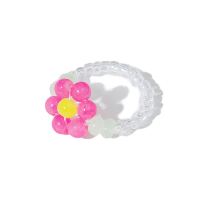 shopsnackbreak Rings Flower Power Ring in Cherry