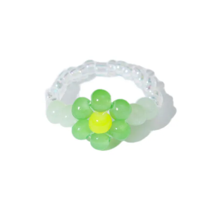 shopsnackbreak Rings Flower Power Ring in Cherry