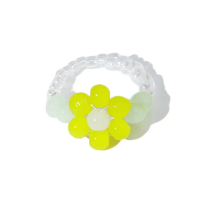 shopsnackbreak Rings Flower Power Ring in Cherry
