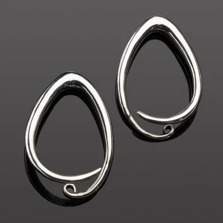 Silver Tear Coils by Diablo Organics Diablo Organics Rings Silver Tear Coils by Diablo Organics Diablo Organics Rings