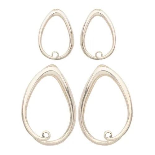 Silver Tear Coils by Diablo Organics Diablo Organics Rings Silver Tear Coils by Diablo Organics Diablo Organics Rings