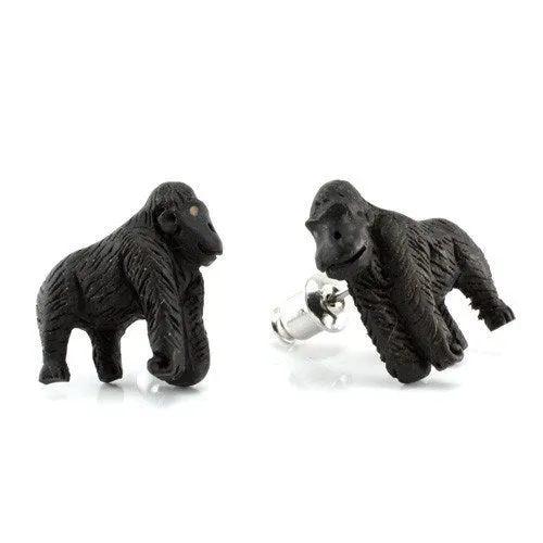 Silverback Gorilla Stud Earrings by Urban Star Organics Urban Star Organics Earrings