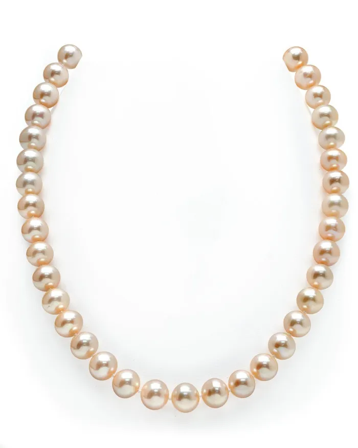 SPT Necklaces 95105mm Peach Freshwater Pearl Necklace AAAA Quality