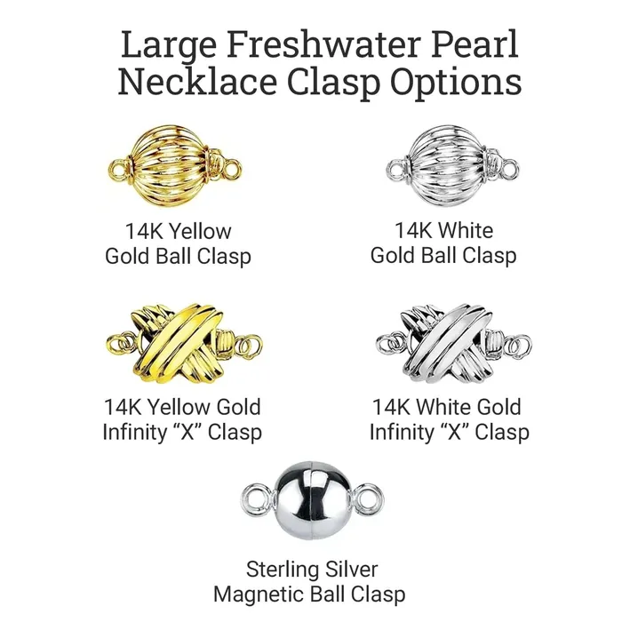 SPT Necklaces 95105mm Peach Freshwater Pearl Necklace AAAA Quality