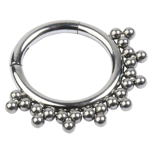Tulsa Body Jewelry Rings VBeaded Titanium Hinged Ring Tulsa Body Jewelry Rings VBeaded Titanium Hinged Ring