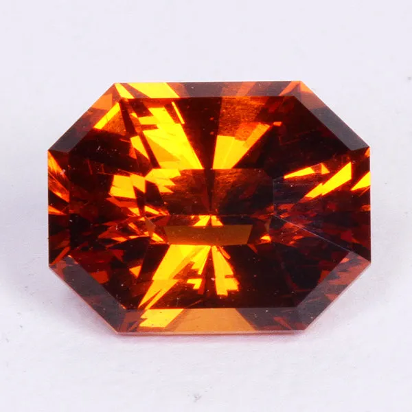 vendorunknown Earrings Barion Style Emerald Cut Spessartite Garnet Gemstone 184 Carats vendorunknown Earrings Barion Style Emerald Cut Spessartite Garnet Gemstone 184 Carats